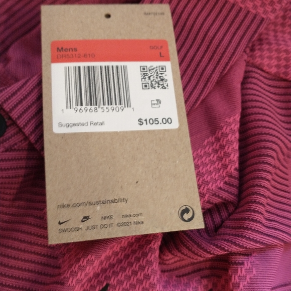 Nike Golf Dri-Fit ADV Polo Shirt Pink Camo DR5312-610 Men's Size Medium - Picture 4 of 4